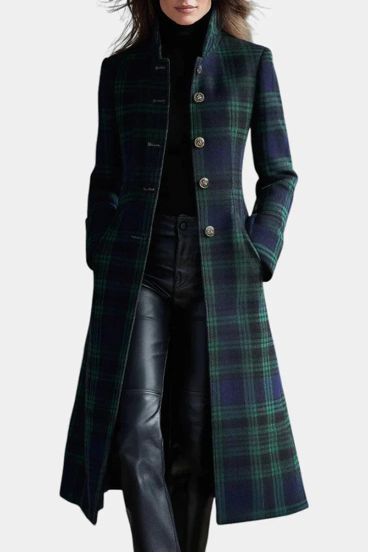 Miranda™ | Timeless Plaid Elegant Coat – Langford & Blake
