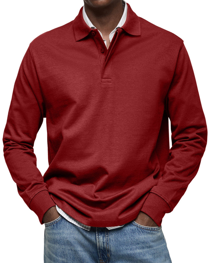 William™ | Classic Long Sleeve Polo Shirt