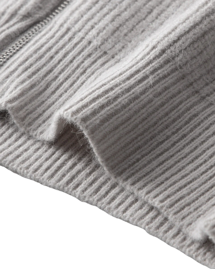 Finn - Merino Wool Zipped Cardigan