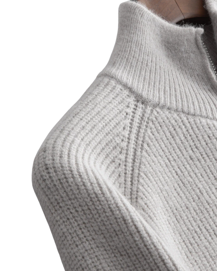 Finn - Merino Wool Zipped Cardigan