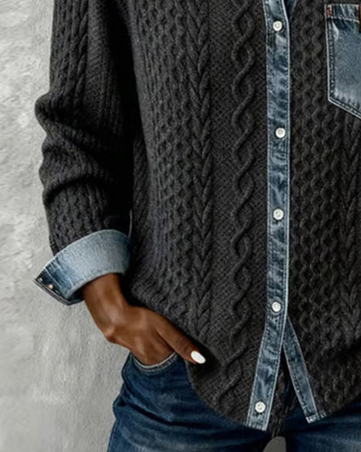 Geneva™ | Knitted Denim Sweater