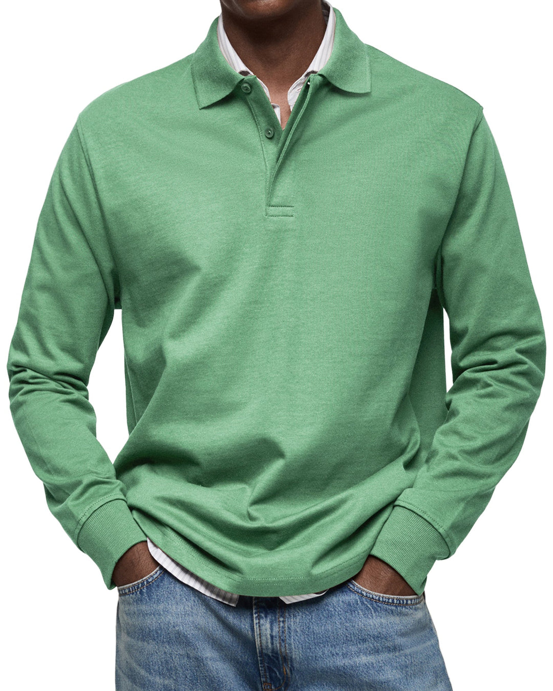 William™ | Classic Long Sleeve Polo Shirt