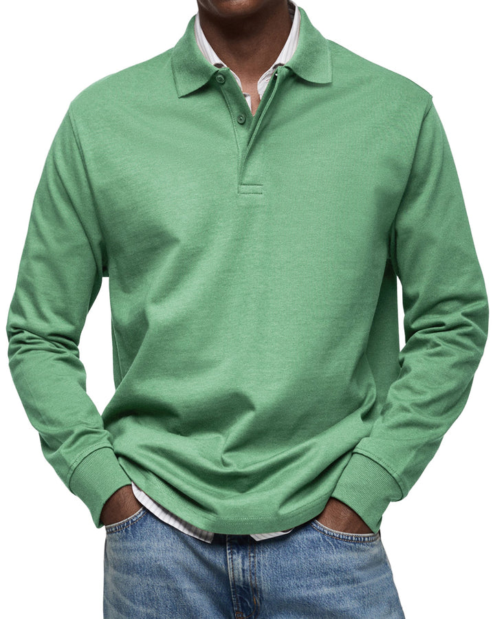 William™ | Classic Long Sleeve Polo Shirt