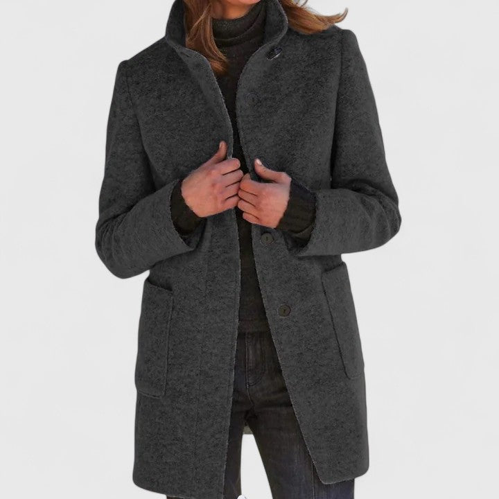 Emma – Elegant Wool-Blend Coat