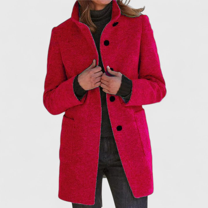 Emma – Elegant Wool-Blend Coat