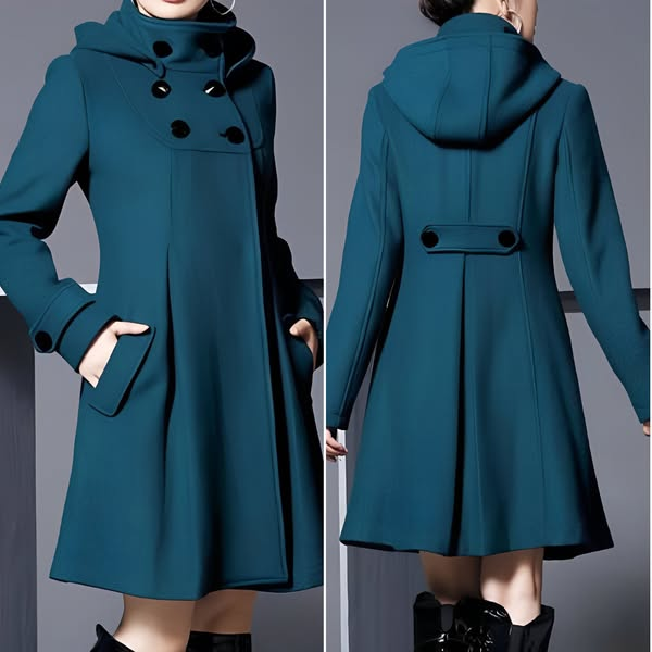 Sheila™ | Elegant Hooded Pocket Jacket