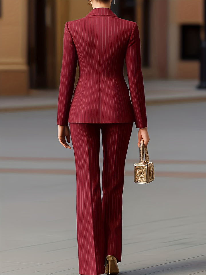 Camilla™ | Striped Double-Breasted Suit Set