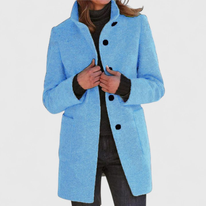 Emma – Elegant Wool-Blend Coat