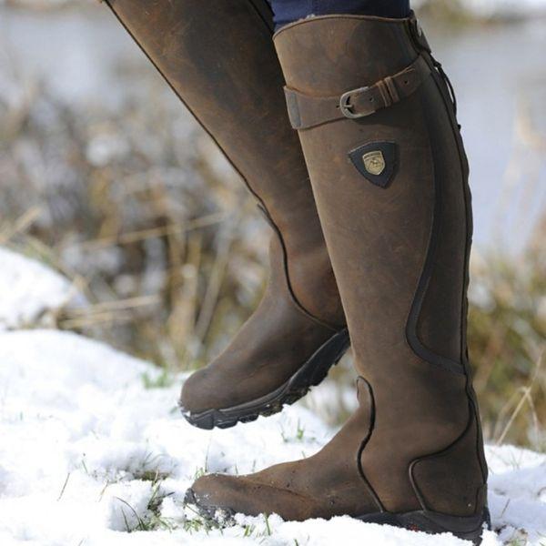 Jenna™ | Waterproof Leather Riding Boots