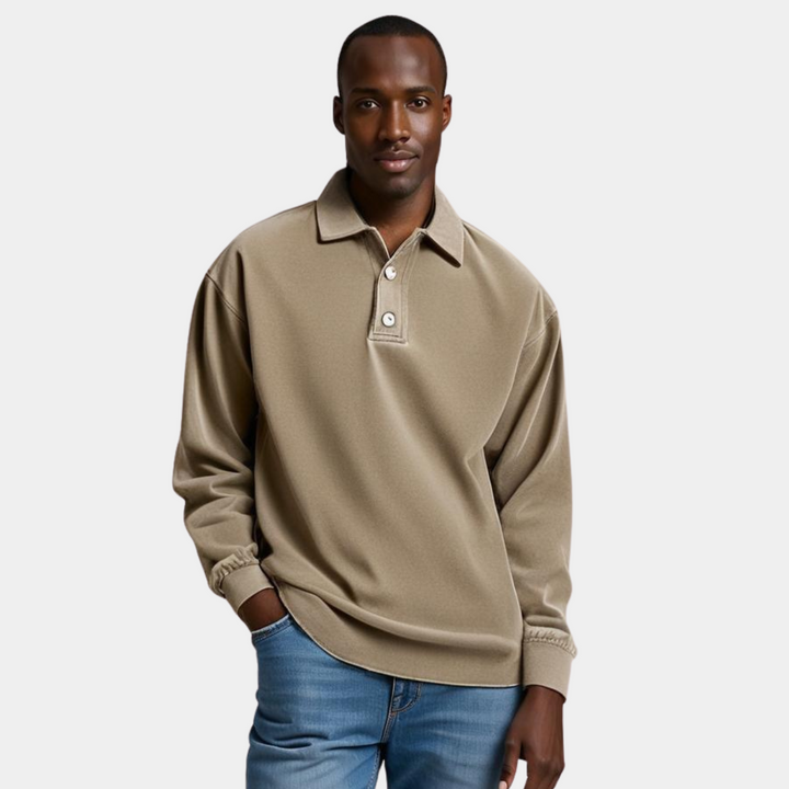 Edward – Comfortable Long Sleeve Polo