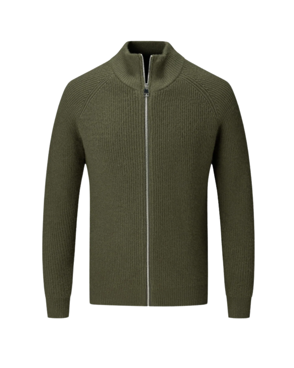 Finn - Merino Wool Zipped Cardigan