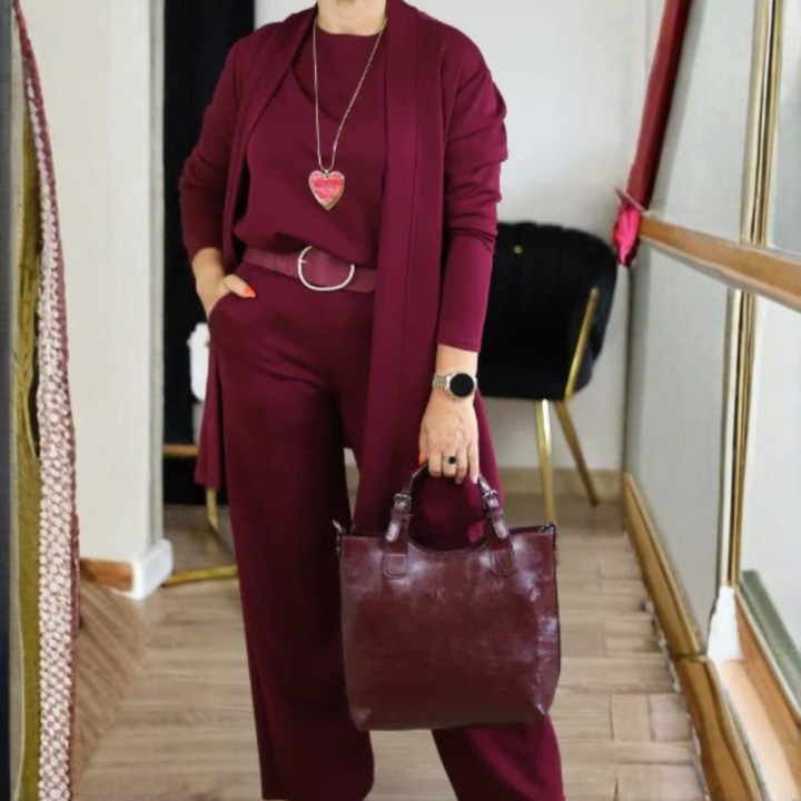 Edith™ | 3-Piece Set with Long Cardigan