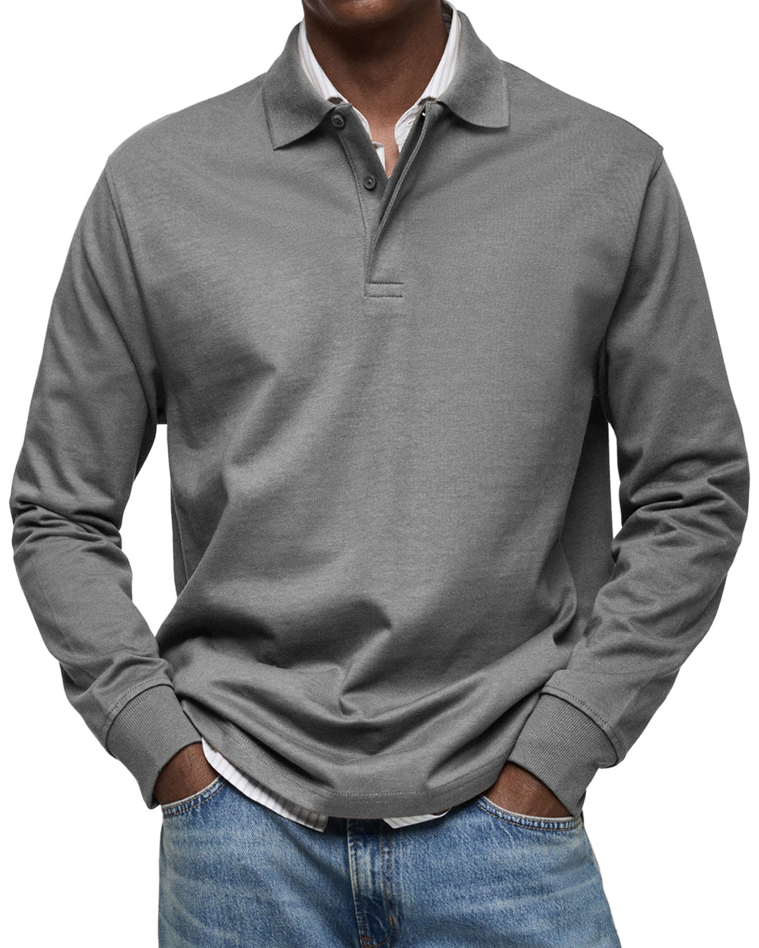 William™ | Classic Long Sleeve Polo Shirt