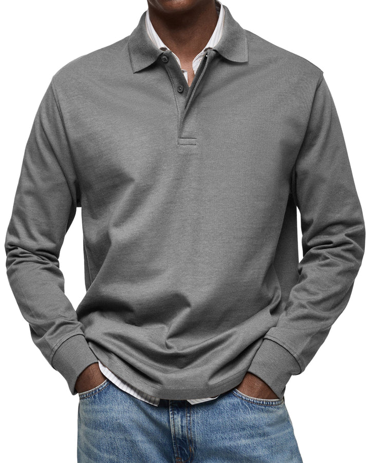 William™ | Classic Long Sleeve Polo Shirt