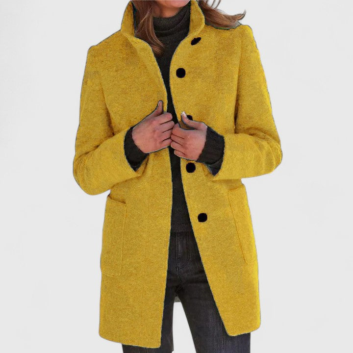 Emma – Elegant Wool-Blend Coat