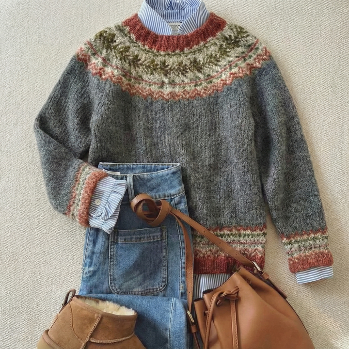 Lorraine™ | Heritage Nordic Knit Sweater