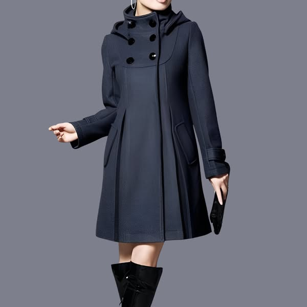 Sheila™ | Elegant Hooded Pocket Jacket