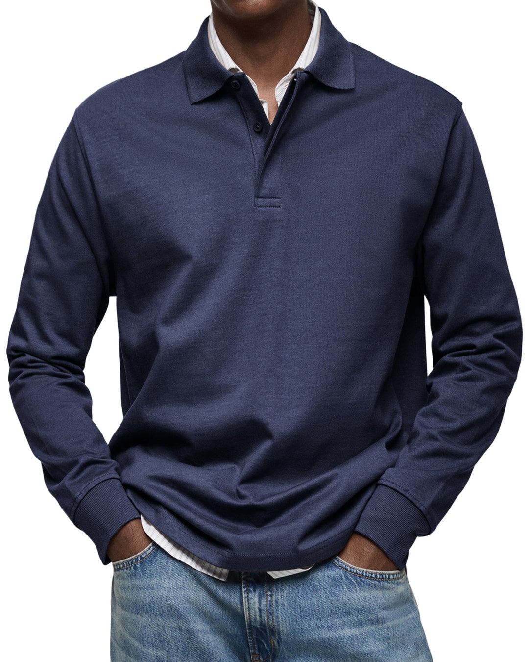 William™ | Classic Long Sleeve Polo Shirt