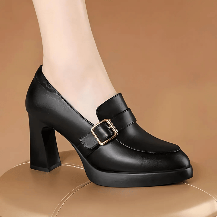 Jade – Timeless Buckle Detail Heels