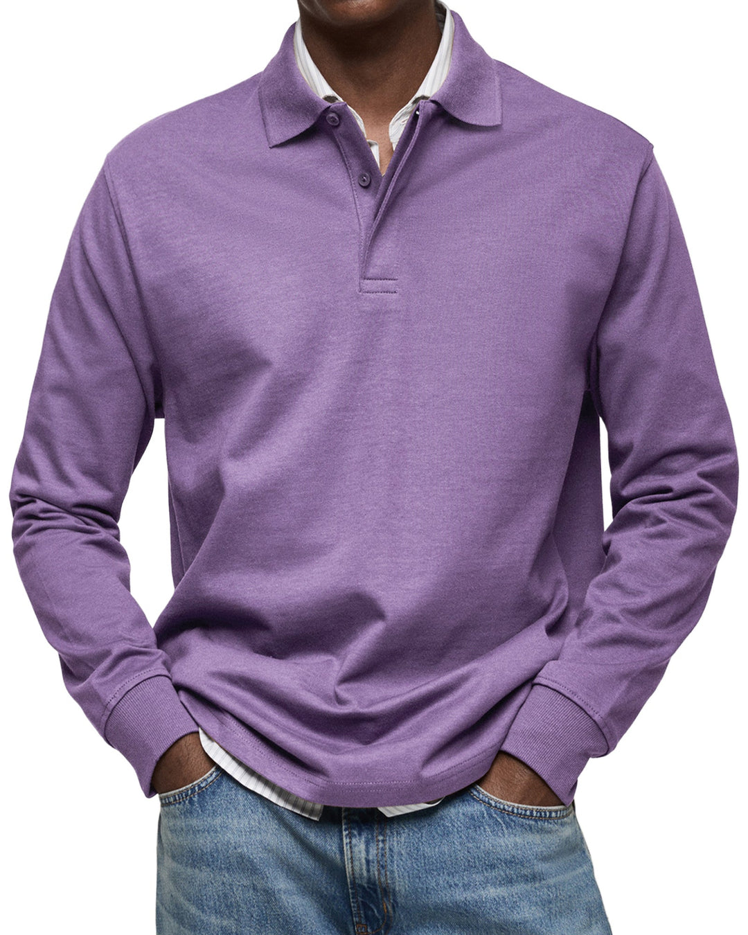 William™ | Classic Long Sleeve Polo Shirt