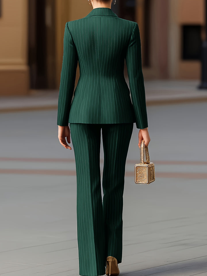 Camilla™ | Striped Double-Breasted Suit Set