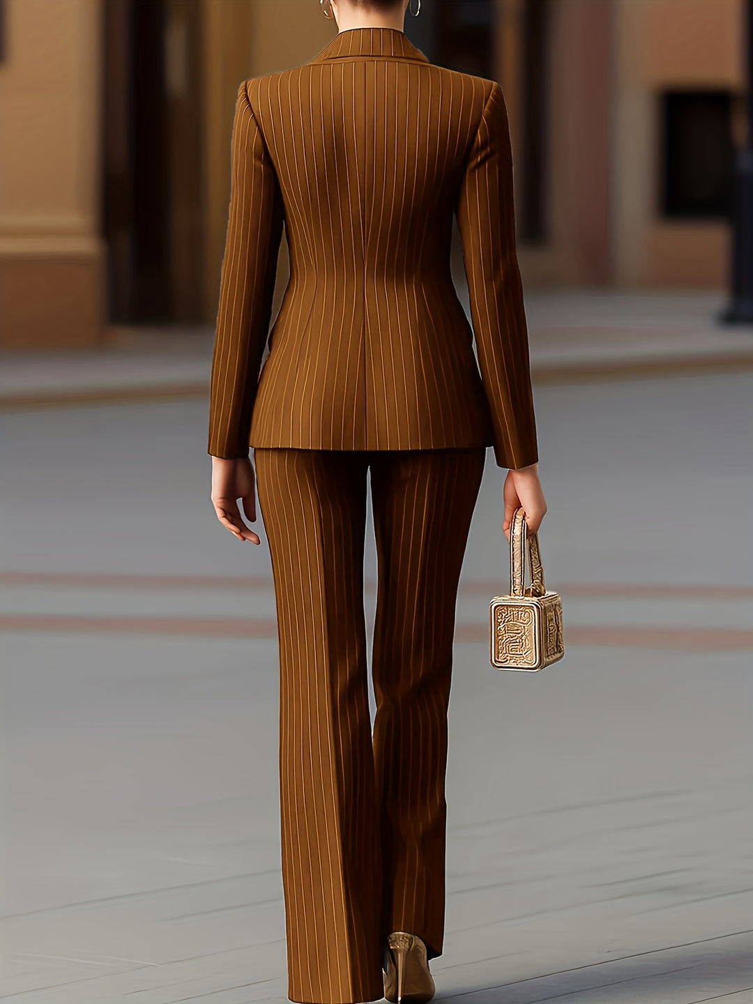 Camilla™ | Striped Double-Breasted Suit Set