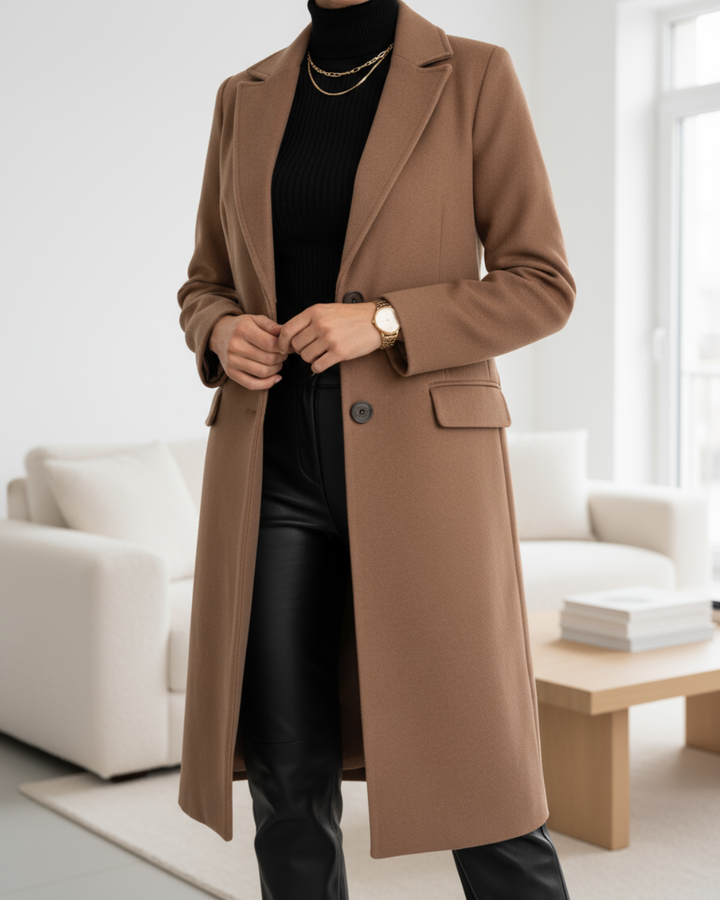 Jordynne™ | Elegant Long Wool Coat