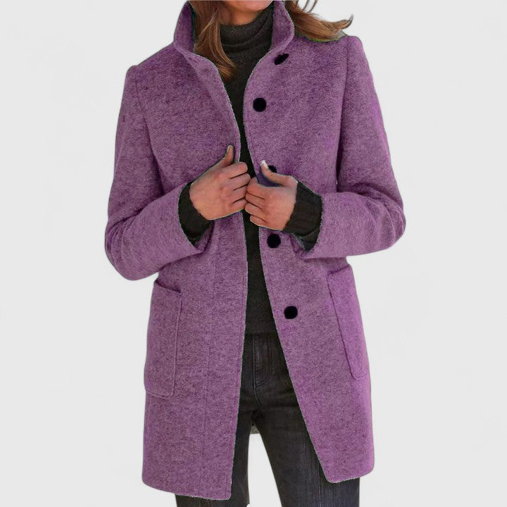 Emma – Elegant Wool-Blend Coat