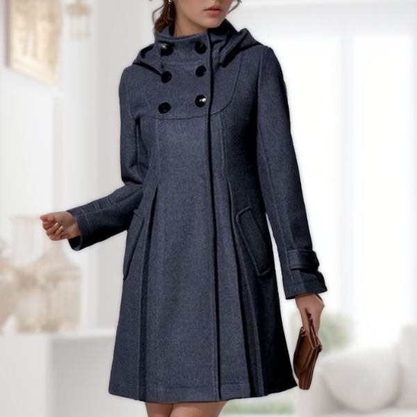 Sheila™ | Elegant Hooded Pocket Jacket