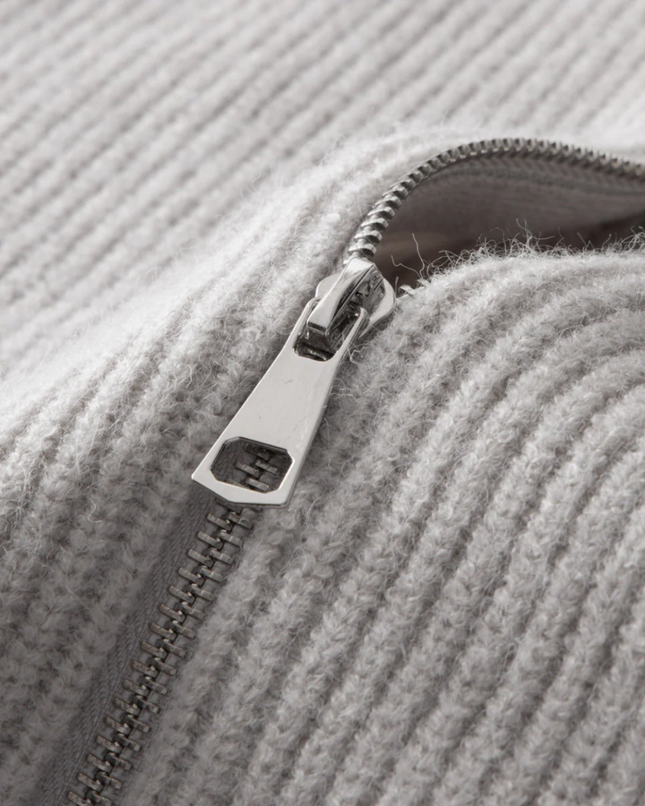 Finn - Merino Wool Zipped Cardigan
