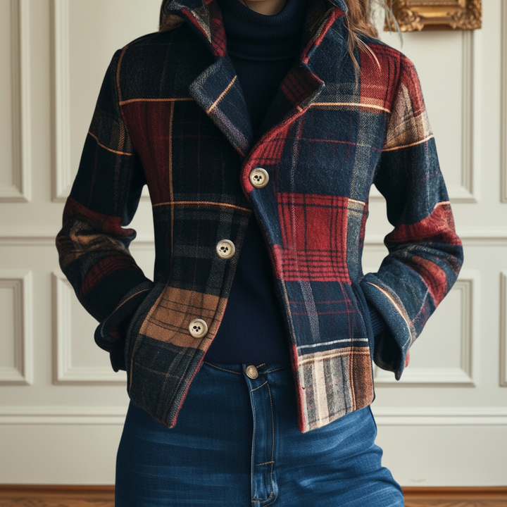 Iris™ | Classic Plaid Wool Jacket
