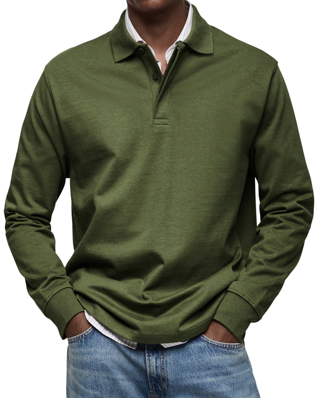 William™ | Classic Long Sleeve Polo Shirt