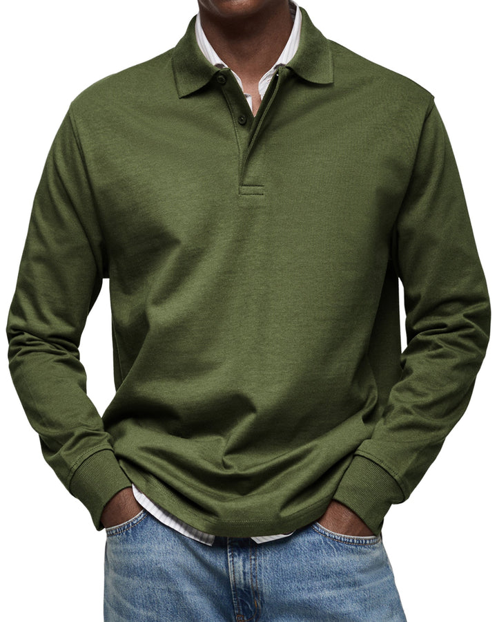 William™ | Classic Long Sleeve Polo Shirt