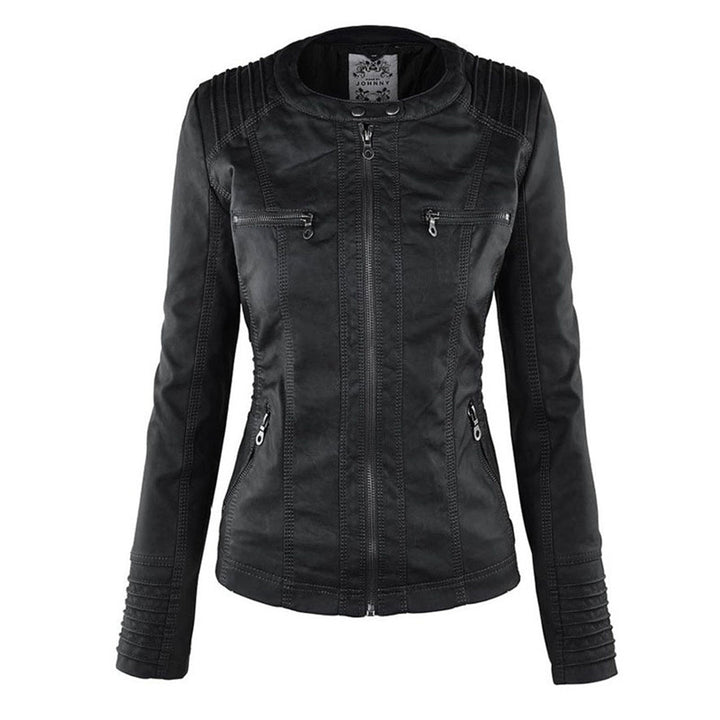 Gia - Leather Biker Jacket