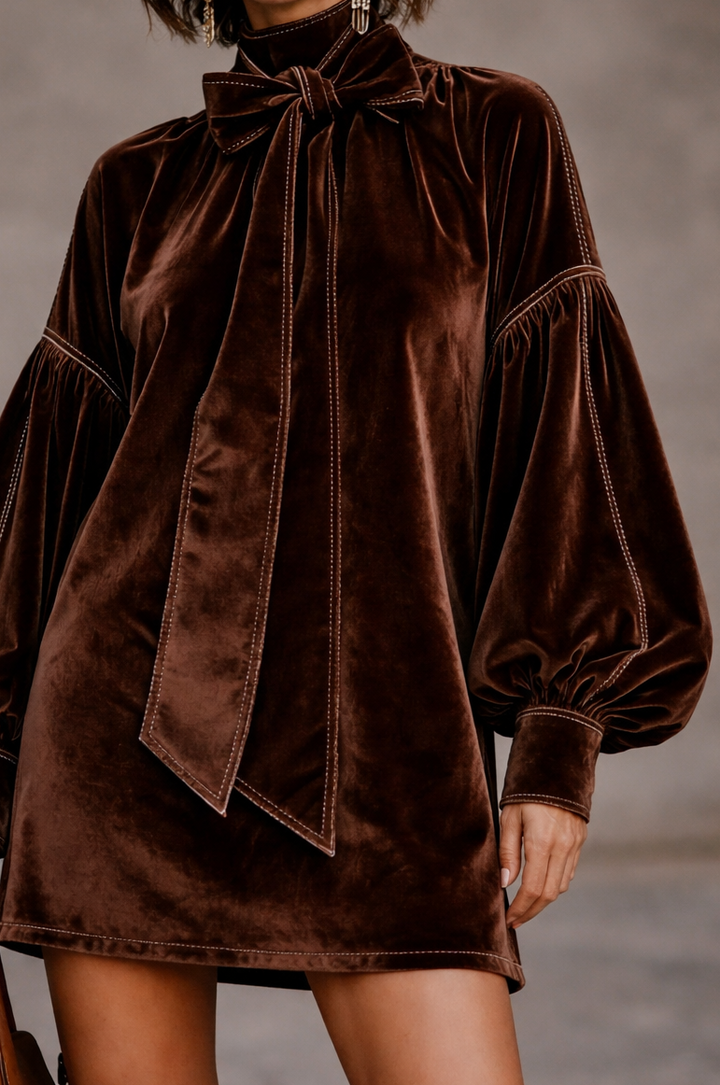 Octavia™ | Elegant Velvet Mini Dress