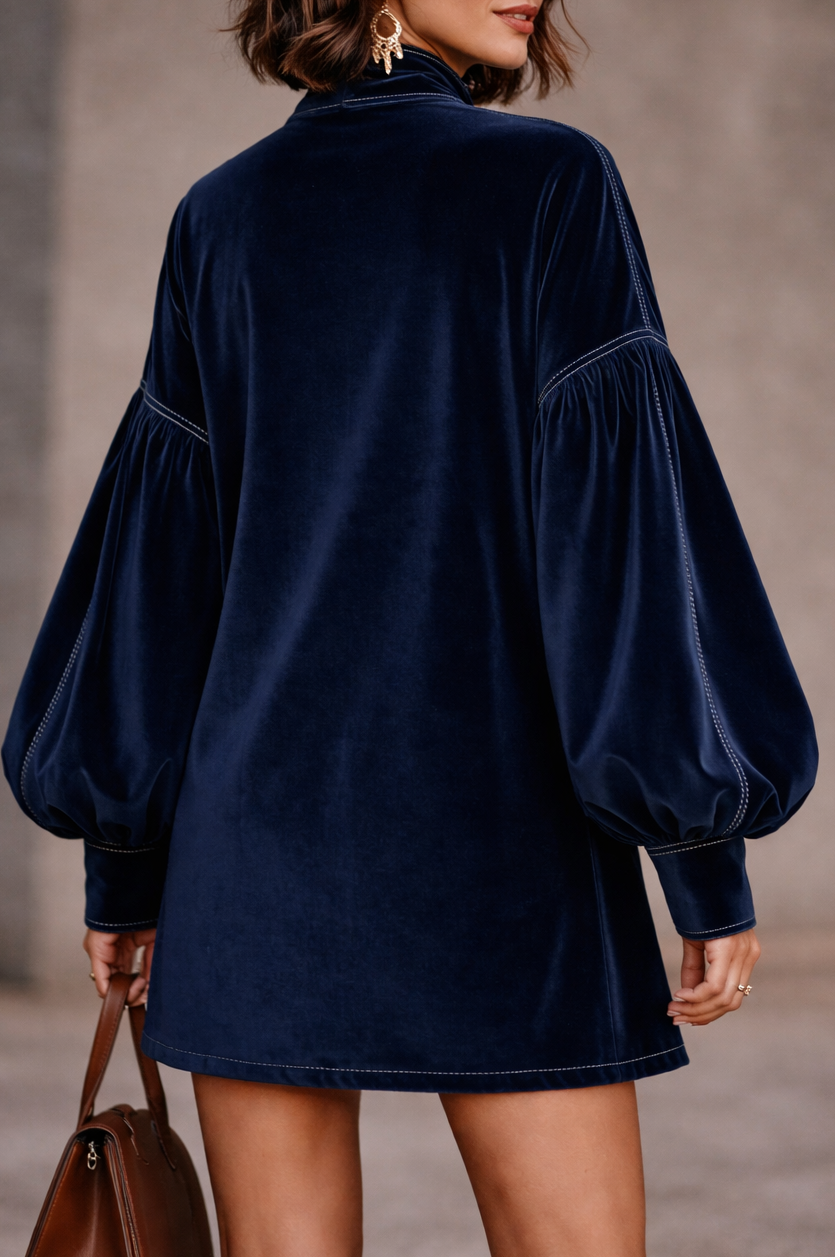 Octavia™ | Elegant Velvet Mini Dress