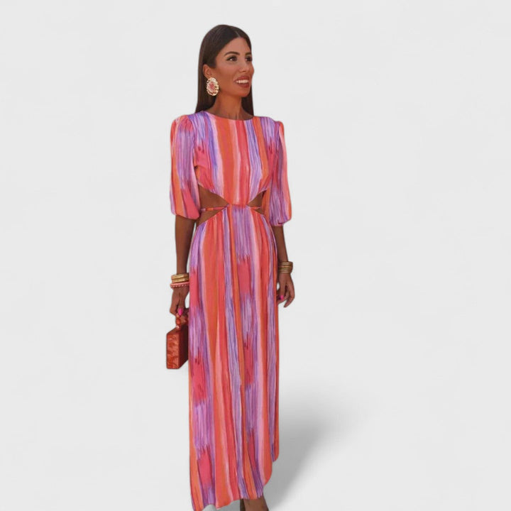 Savannah – Elegant Cut-Out Maxi Dress