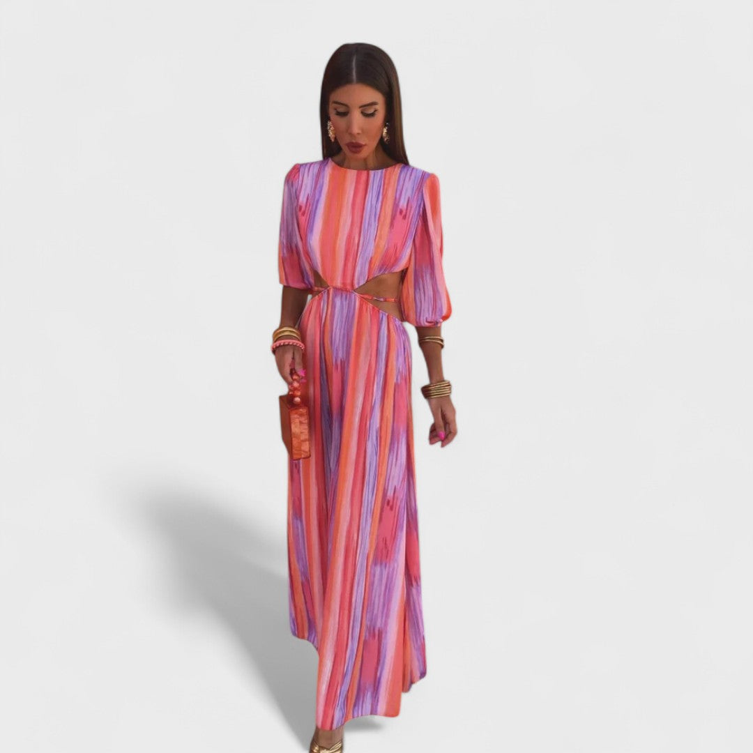 Savannah – Elegant Cut-Out Maxi Dress