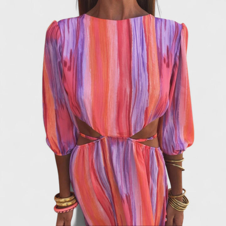 Savannah – Elegant Cut-Out Maxi Dress