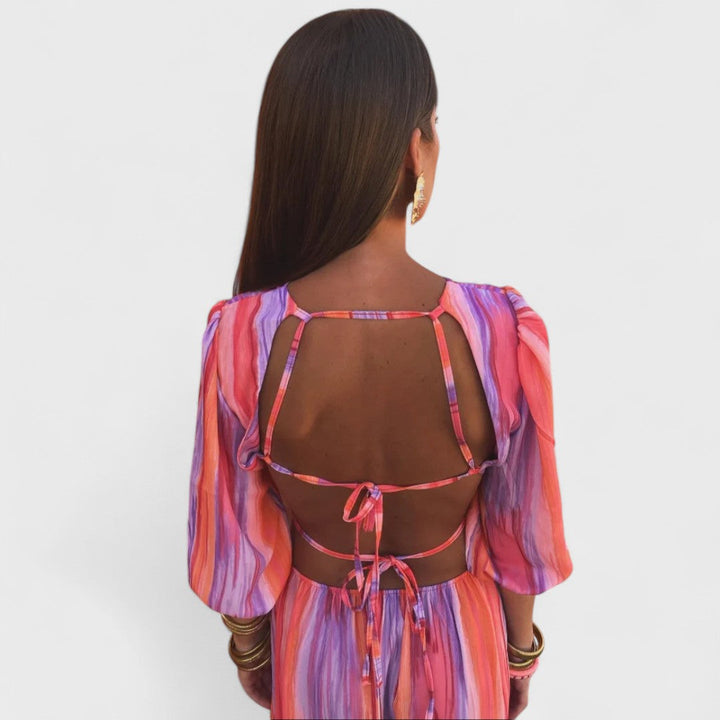 Savannah – Elegant Cut-Out Maxi Dress