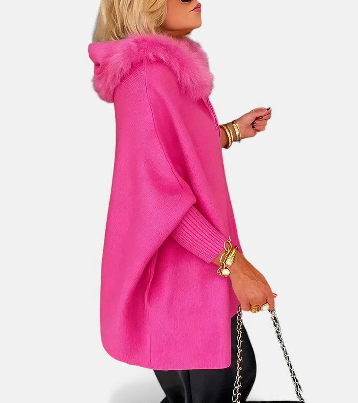 Kristine™ | Casual Hooded Coat with Fur Collar