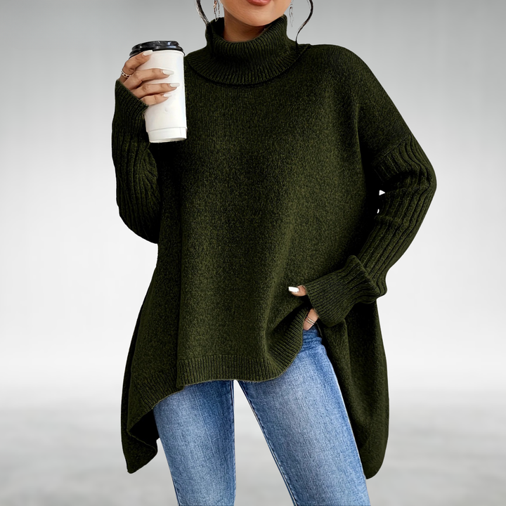 Joanne™ | Elegant Turtleneck Jumper with Tummy Coverage