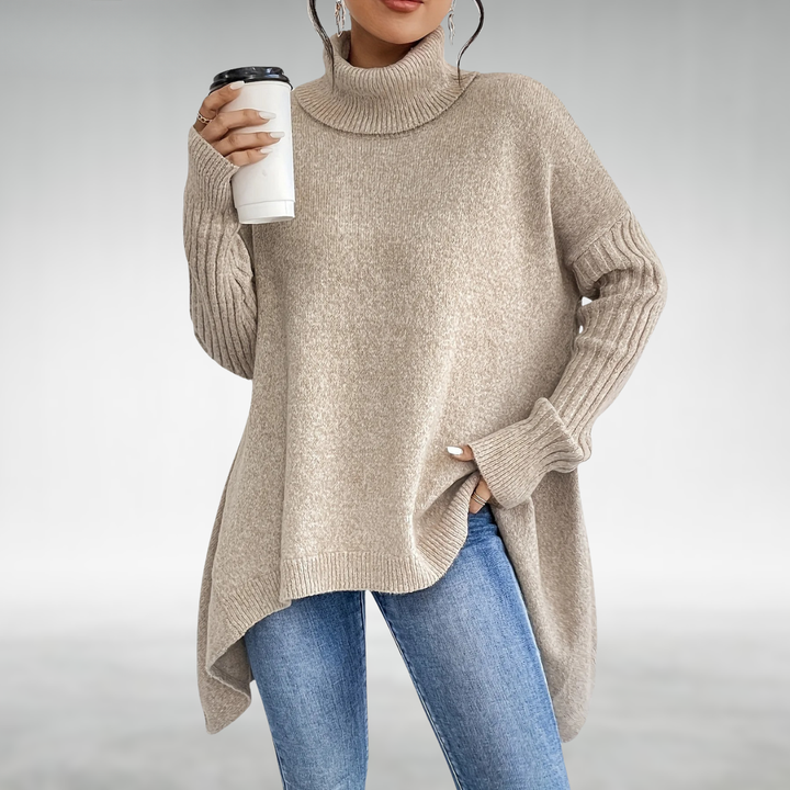 Joanne™ | Elegant Turtleneck Jumper with Tummy Coverage