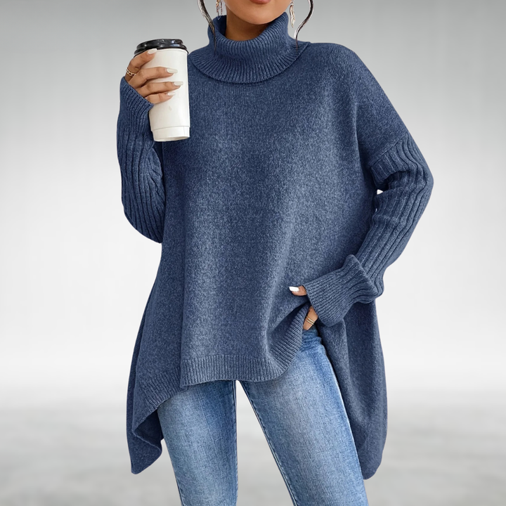 Joanne™ | Elegant Turtleneck Jumper with Tummy Coverage