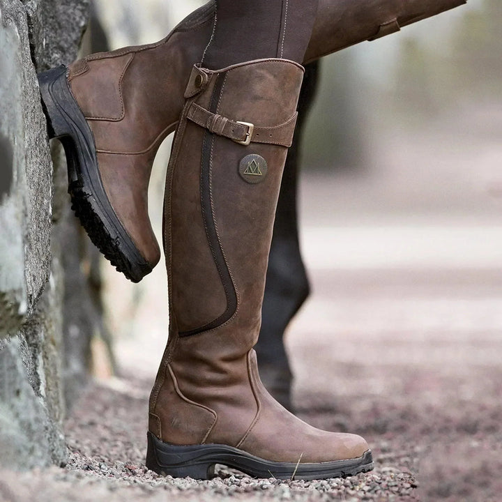 Jenna™ | Waterproof Leather Riding Boots