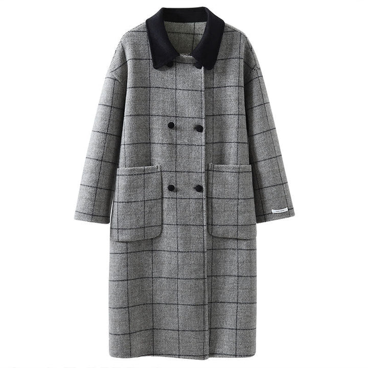 Lucia™ | Classic Plaid Long Coat