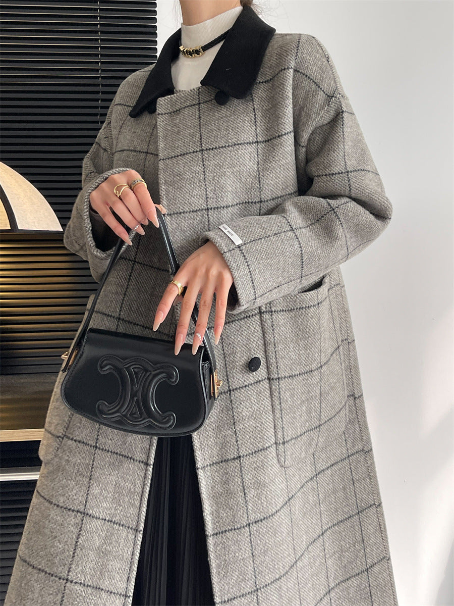 Lucia™ | Classic Plaid Long Coat