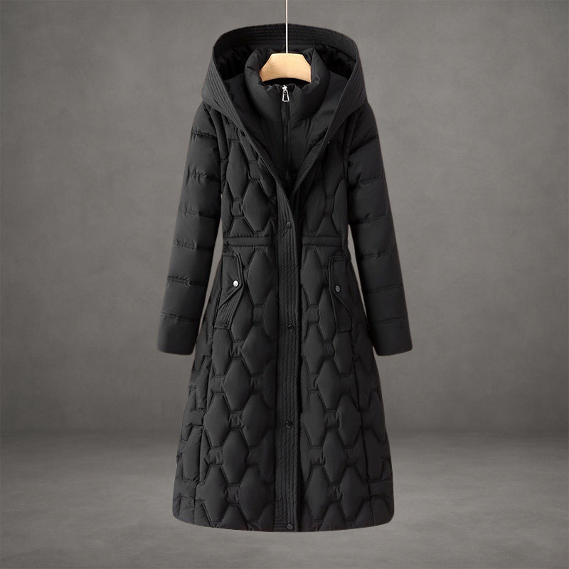 Alicia™ | Longline Hooded Down Coat