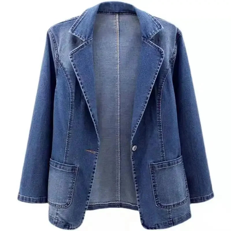 Roxanne – Tailored Denim Blazer