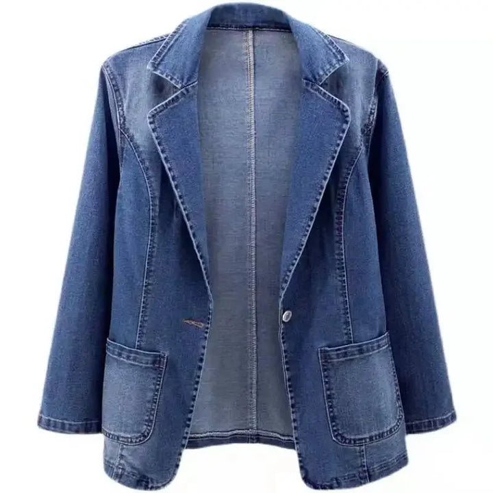 Roxanne – Tailored Denim Blazer